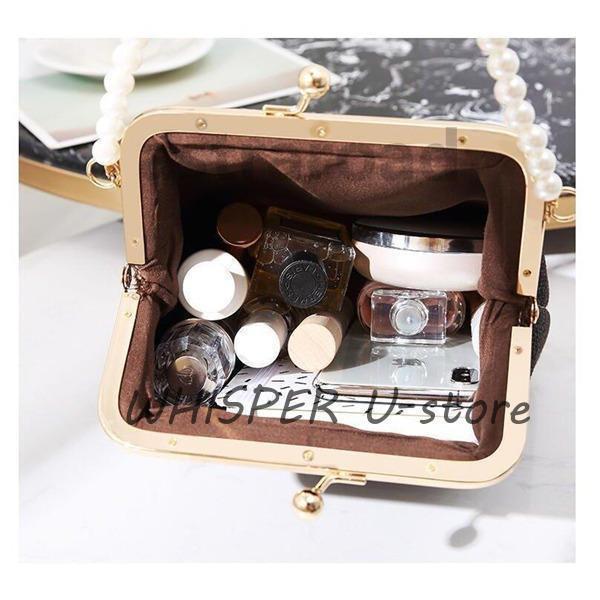 イブニングバッグ パーティーバッグ 2WAY 成人式 ミニバッグ がま口 お呼ばれ ハンドバッグ 女子会 フォーマル 結婚式 ショルダーバッグ - 画像 (4)