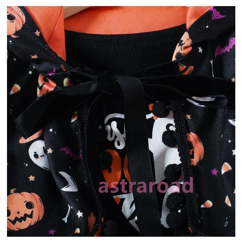 衣装 女の子 子供ドレス チュール ワンピース ベビー 赤ちゃん マント ポンチョ 猫 悪魔 天使 幽霊 柄 カボチャ 服 こうもり 南瓜 海賊 変装 演出服 - 画像 (6)