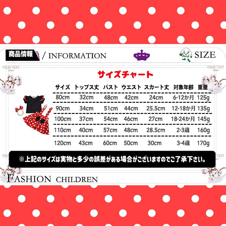 ハロウィン 仮装 子供 コスプレ 衣装 キッズ ベビー プリンセス ドット 水玉柄 ワンピース コスチューム 女の子 女児 スカート プレゼント - 画像 (8)