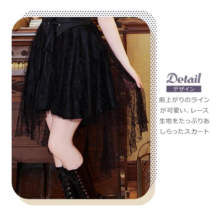 Brightlele ハロウィン コスプレ 衣装 魔女 ゴスロリ 仮装 大人 女性 可愛い ハロウィンコスプレ レディース メイド服 ドレス メイド ゴシック 魔法少女 ミニ丈 ミニ FKR - 画像 (3)