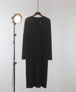 ニット ワンピース  レディース 大人 ロング丈 秋 冬 長袖 体型カバー 小顔ニット ゆったり 可愛い かわいい おしゃれ 綺麗