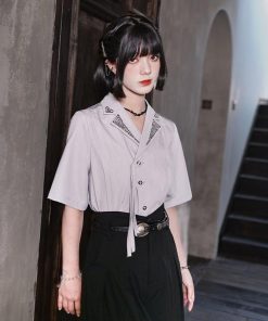 2color シャツ 半袖 刺繍 オリジナル 合わせやすい