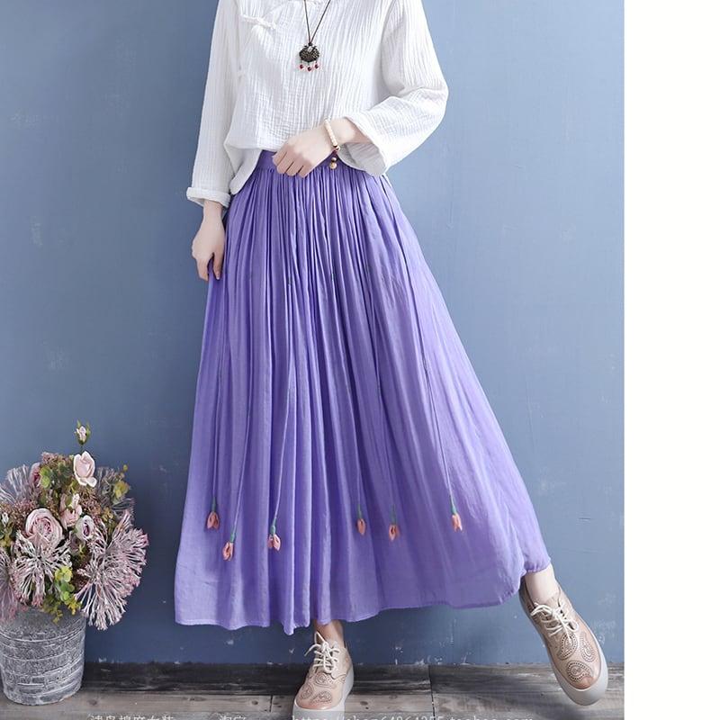 6color プリンジ 中華服 レトロ カジュアル ホワイト グリーン ブルー ブラック ピンク パープル - 画像 (9)