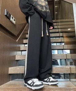 2color ズボン ボトムス 男女兼用 メンズ 大きいサイズ 縦縞 縞模様