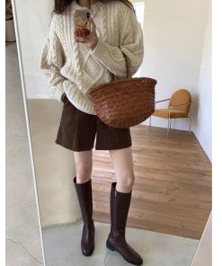 2color ズボン ボトムス ショートパンツ コーデュロイ 合わせやすい