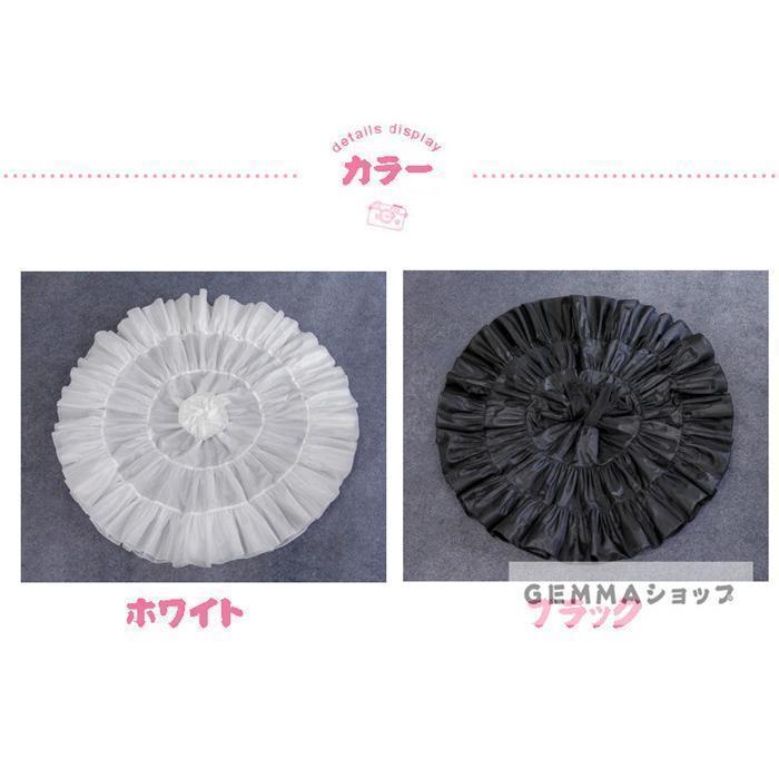パニエ スカート用 ワンピース用 ロリータ Lolita Aライン ホワイトパニエ ブラックパニエ ワイヤなし 雲パニエ