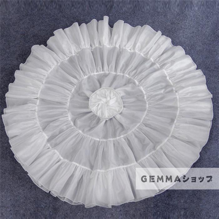 パニエ スカート用 ワンピース用 ロリータ Lolita Aライン ホワイトパニエ ブラックパニエ ワイヤなし 雲パニエ - 画像 (3)