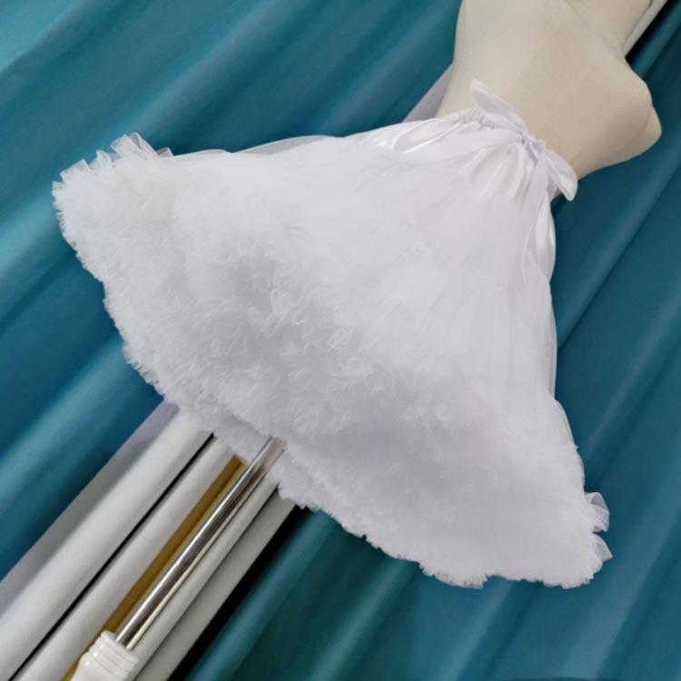 フリルいっぱいパニエ 45cm丈 スカート ボリューム チュチュスカート 女の子 子供 ドレス キッズ フォーマル 衣装 ハロウィン コスプレ コスチ - 画像 (3)