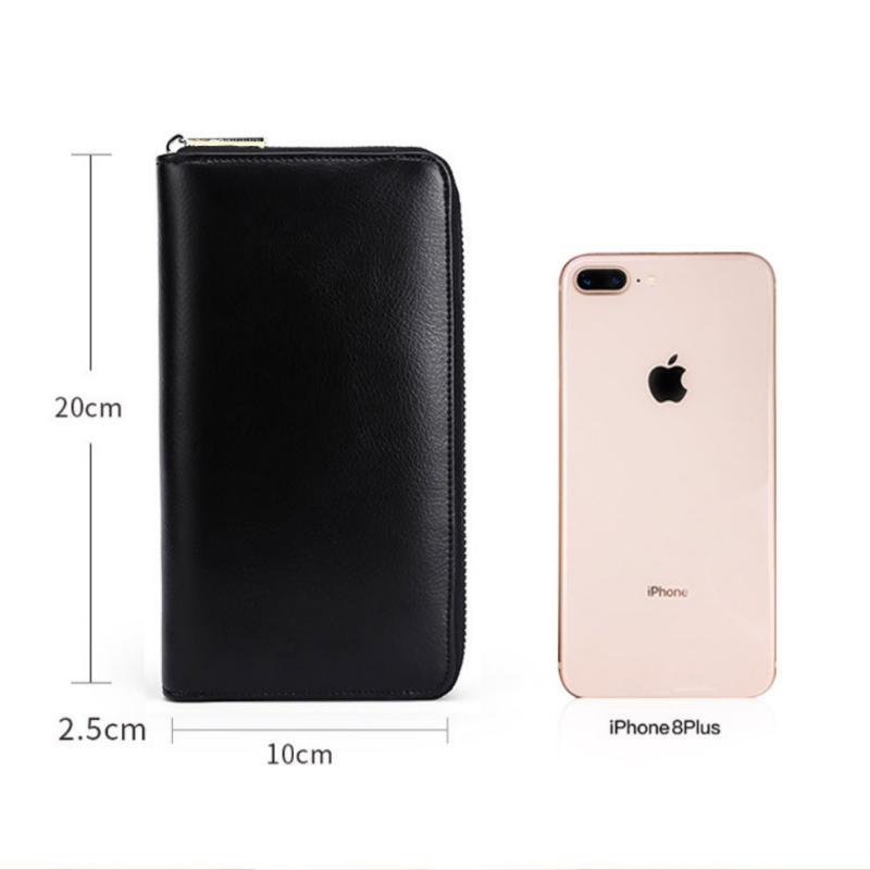 財布 メンズ 長財布 本革 レザー ラウンドファスナー 大容量 緑 - 画像 (7)