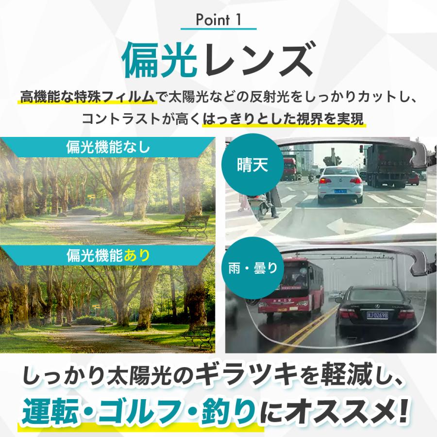 サングラス メンズ 偏光 調光 スポーツ ゴルフ 釣り 野球 運転 40代 50代 - 画像 (5)