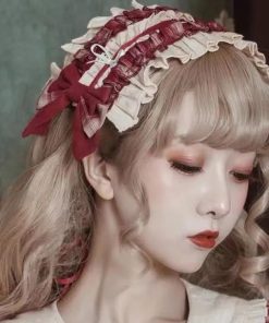 ハロウィン メイド ヘッドドレス  ヘアアクセサリー ロリータ 髪飾り パーティードレス こすぷれ セクシー 衣装 レースアップ コスプレ衣装 ハ