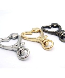 ハートLサイズ　アミナスカン　ゴールド 　キーホルダー金具/キーホルダーパーツ/キーホルダー/ナスカン/カラビナ　MBS