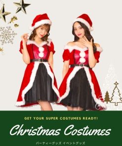 clearstone コフレシャルム サンタ グリッタードレスサンタ 女性 レディース ladys クリスマス xmas chrismas コスプレ コスチューム