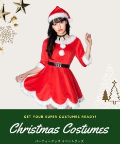 clearstone ミミノエル スカラップ サンタ 女性 レディース ladys クリスマス xmas chrismas コスプレ コスチューム