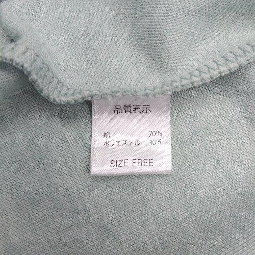 ◇ reca レカ クルーネック 無地 長袖 カットソー サイズF ブルー レディース E - 画像 (3)