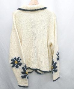 ◇ ⊇ MONO-MART モノマート 総柄 長袖 ニットパーカー サイズF ベージュ系 レディース E