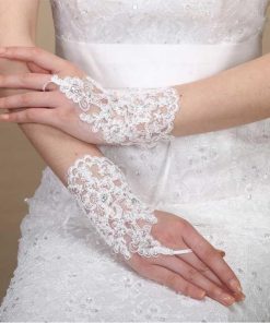 レースフィンガーレス ショートグローブ ウエディング グローブ ブライダル小物 ウェディング