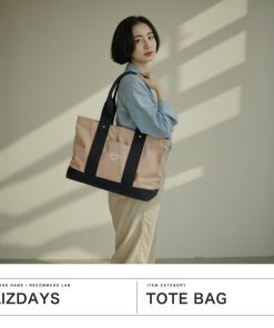 LIZDAYS 最大42%★9/24迄 リズデイズ トートバッグ レディース 大きめ キャンバス 軽量 通勤 通学 横型 仕切り シンプル ブランド  コットン A4 lz-7031