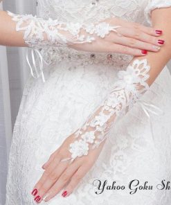 ミドルグローブ ウェディンググローブ ウエディンググローブ ウェディング小物 レース 結婚式 花嫁 ブライダルアクセサリー 二次会 披露宴 海外挙式 前撮り