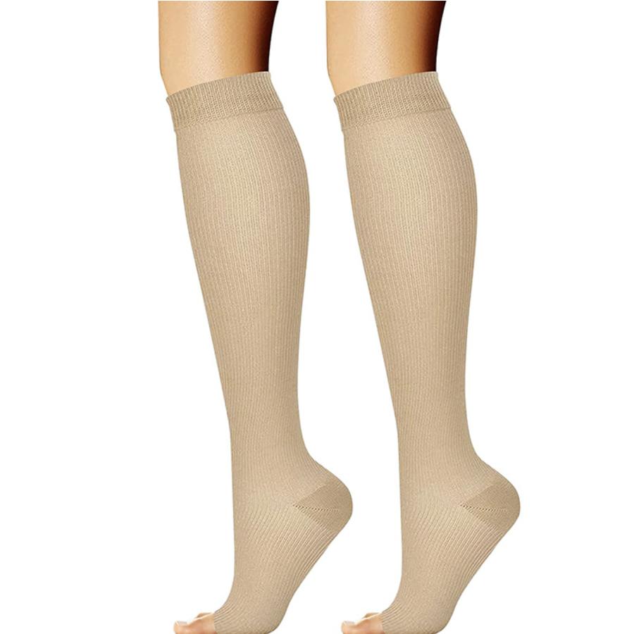 着圧ソックス 弾性ストッキング 医療用 ふくらはぎサポーター 2足セット 加圧 着圧 靴下 レディース 寝るとき 夜 むくみ 夏用 メンズ - 画像 (2)