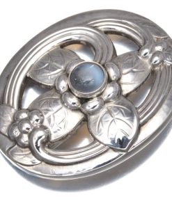 Georg Jensen ジョージジェンセン ブローチ ムーンストーン 138 シルバー 925 BLJ