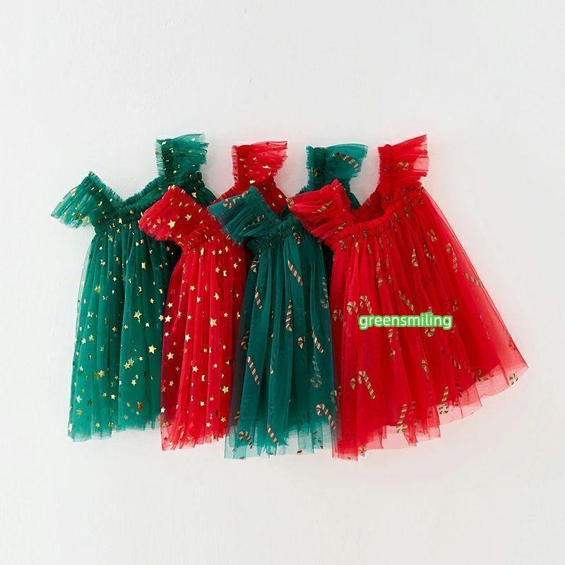 ワンピース チュチュドレス クリスマス ベビーワンピース おしゃれ チュールスカート 子供服 女の子 キッズワンピース baby Dresses 73/80/90/100/110/