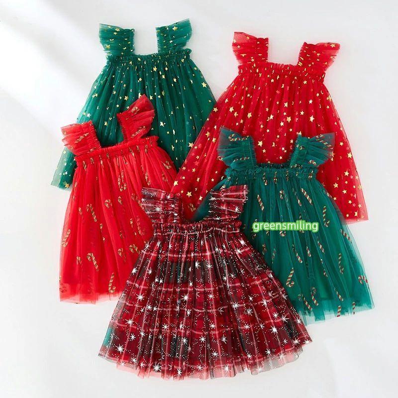 ワンピース チュチュドレス クリスマス ベビーワンピース おしゃれ チュールスカート 子供服 女の子 キッズワンピース baby Dresses 73/80/90/100/110/ - 画像 (2)