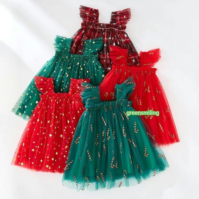 ワンピース チュチュドレス クリスマス ベビーワンピース おしゃれ チュールスカート 子供服 女の子 キッズワンピース baby Dresses 73/80/90/100/110/ - 画像 (3)