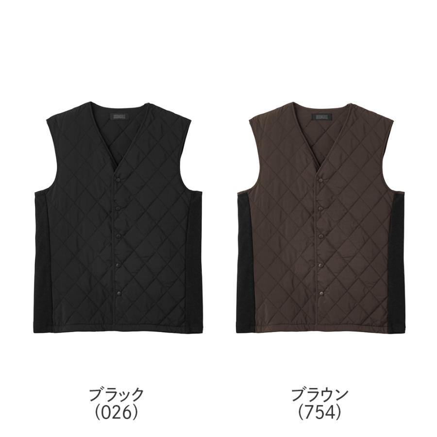 BODY WILD グンゼ ボディワイルド 中綿ベスト メンズ 洗える 秋冬 ビジネス ビジカジ インナーベスト トップス キルティング 吸湿 発熱 M L 紳士 男性 BDW367