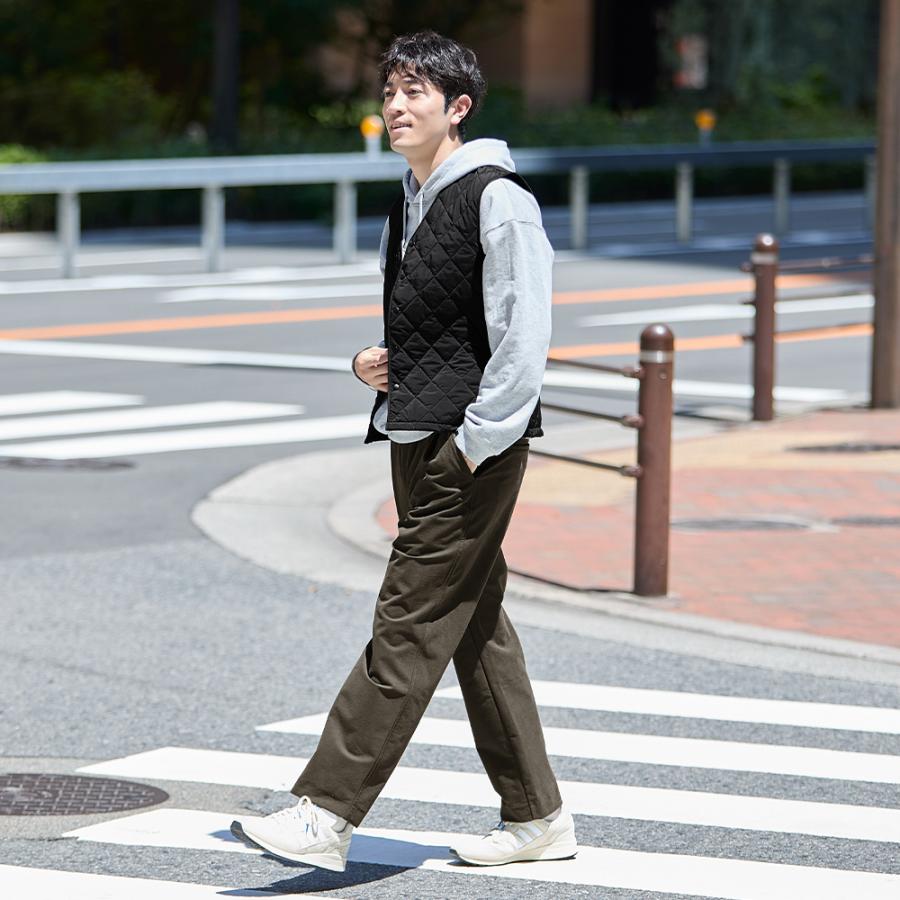 BODY WILD グンゼ ボディワイルド 中綿ベスト メンズ 洗える 秋冬 ビジネス ビジカジ インナーベスト トップス キルティング 吸湿 発熱 M L 紳士 男性 BDW367 - 画像 (2)