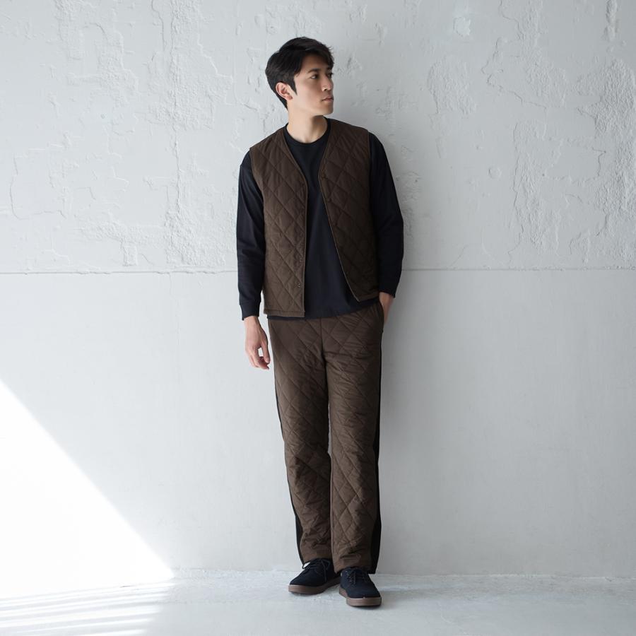 BODY WILD グンゼ ボディワイルド 中綿ベスト メンズ 洗える 秋冬 ビジネス ビジカジ インナーベスト トップス キルティング 吸湿 発熱 M L 紳士 男性 BDW367 - 画像 (8)