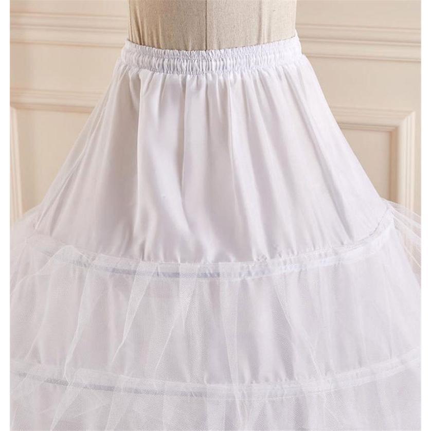 パニエ ホワイト 6層 結婚式 二次会 演奏会 Aライン ロングドレス ダンス衣装 レース ボリュームアップ アンダースカート インナー 送料無料 - 画像 (6)