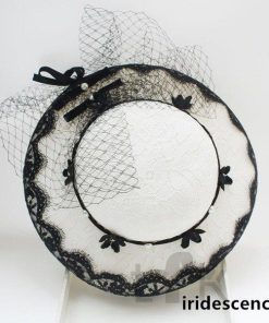 髪飾り ウエディングハット パーティー花嫁 ミニハット 二次会 ヘッドドレス ハット 結婚式 ウェディングヘアアクセサリー ブライダル 蝶結び ウェディング 帽