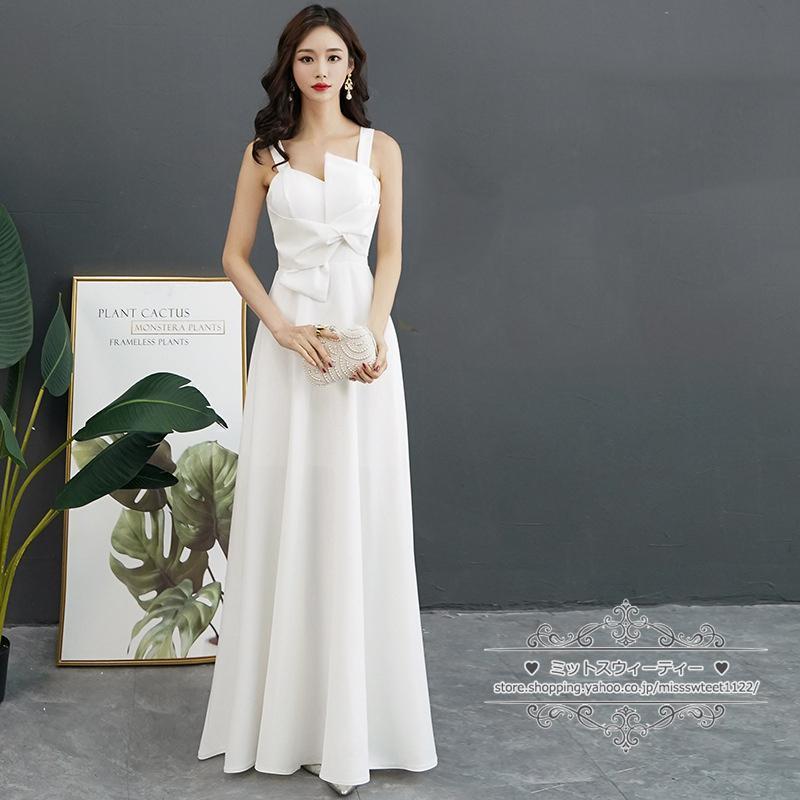 【大特価】カラードレス グリーン 黒 白 赤 カクテルドレス ロングドレス パーティードレス 発表会 演奏会 ステージドレス イブニングドレス ノースリーブ - 画像 (2)