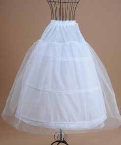 【大特価】ウエディングドレス ワイヤー3本のパニエです ホワイトパニエ/プリンセスライン/Aライン/ハードチュール