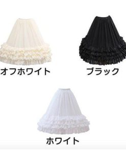 パニエ ロリータ 1本ワイヤー 普段使い ゴスロリ ソフトチュール Lolita コスチューム ボリューム ゴムウエスト 骨あり ふわふわ