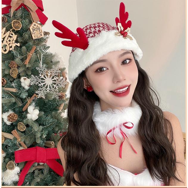 2023年 新品ト クリスマス 帽子 サンタ 毛糸 子供 大人 サンタ帽子 コスプレ 変装 新年 プレゼント パーティー イベント 友達 家族
