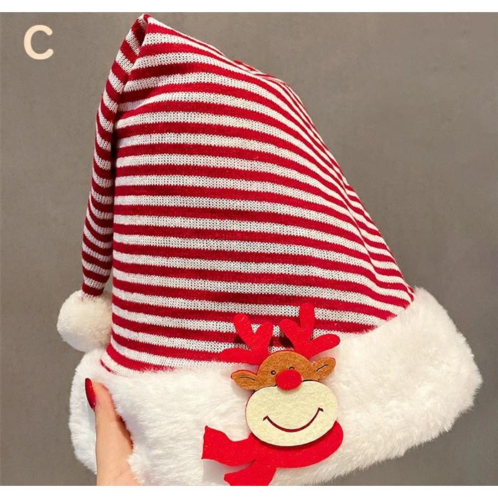 2023年 新品ト クリスマス 帽子 サンタ 毛糸 子供 大人 サンタ帽子 コスプレ 変装 新年 プレゼント パーティー イベント 友達 家族 - 画像 (9)