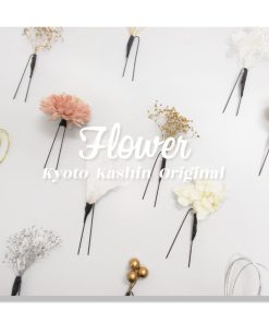 【4個までメール便発送OK】髪飾り 浴衣 成人式 753 花 クリップ 髪留め ヘアアクセサリー 花径5cm 1個売り 赤 ピンク 黄 オレンジ 緑 白