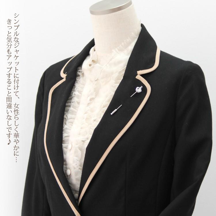 ラペルピン スティック 型 レディース メンズ ストール留め ストールピン クラウン 王冠 スワロフスキー f7 卒園式 入園式 クリスマス - 画像 (4)