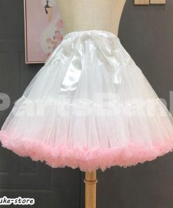 パニエ ボリュームアップ ワイヤーなし 着丈45cm 55cm ショートパニエ ドレス ふわふわ インナー チュール スカート チュチュスカー