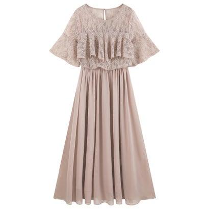 DRESS+ ドレスプラス パーティードレス ワンピース 体型カバー 結婚式 (ブルーグレー) - 画像 (8)