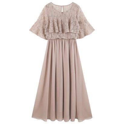 DRESS+ ドレスプラス パーティードレス ワンピース 体型カバー 結婚式 (ブルーグレー) - 画像 (9)