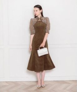 レジャ Leja 花柄ボレロマーメイドワンピースセットアップロングワンピースドレス美脚効果結婚式 パーティードレス成人式 20代 30代 40代（CA