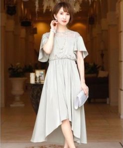 PourVous プールヴー ワンピースドレスフィッシュテールロング&袖ありセレモニーフォーマル ワンピース パーティードレス 20代 30代 40代