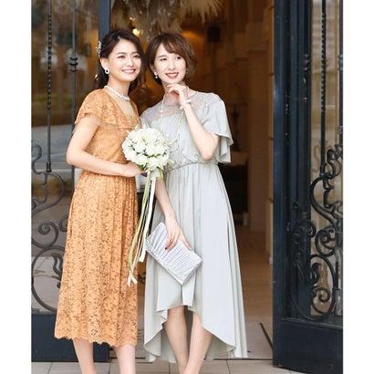 PourVous プールヴー ワンピースドレスフィッシュテールロング&袖ありセレモニーフォーマル ワンピース パーティードレス 20代 30代 40代 - 画像 (5)