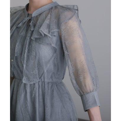 PourVous プールヴー ミモレ丈&袖ありフォーマルカフススリーブセレモニー結婚式パーティードレス ワンピース 20代 30代 40代 (ブラウン - 画像 (6)