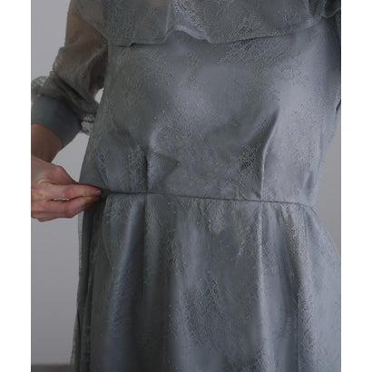 PourVous プールヴー ミモレ丈&袖ありフォーマルカフススリーブセレモニー結婚式パーティードレス ワンピース 20代 30代 40代 (ブラウン - 画像 (8)