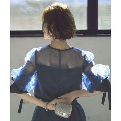 RUIRUE BOUTIQUE ルイルエブティック フェアリーブラウス&スカートセットアップ (ネイビー) - 画像 (2)