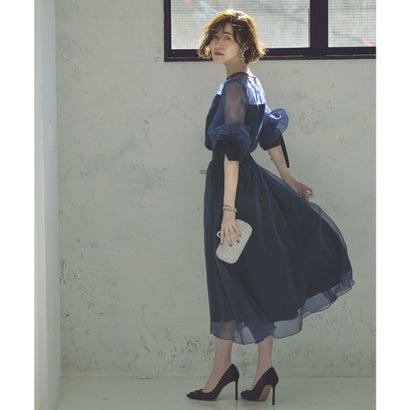 RUIRUE BOUTIQUE ルイルエブティック フェアリーブラウス&スカートセットアップ (ネイビー) - 画像 (4)